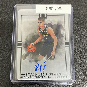 2018-19 NBA Michael Porter Jr. Impeccable Stainless Stars Auto /99