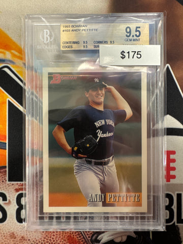 1993 Bowman Baseball Andy Pettitte Rookie BGS 9.5