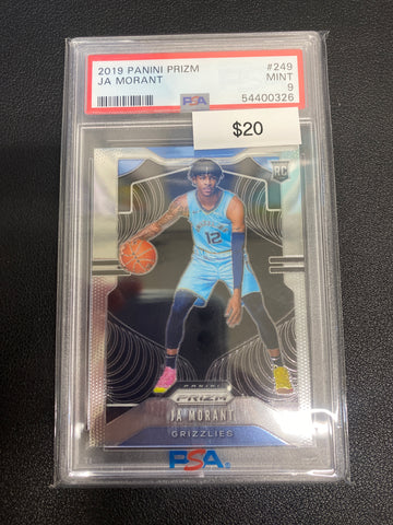 2019 Panini Prizm Ja Morant Rookie PSA 9