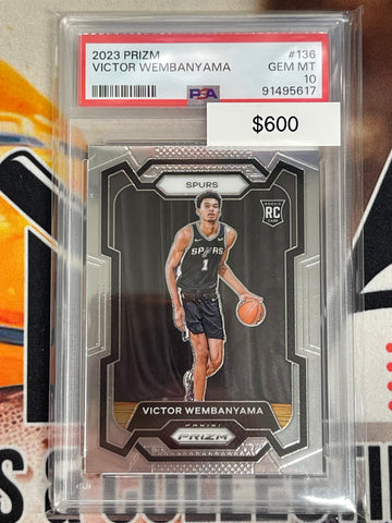 2023 Prizm Basketball Victor Wembanyama Rookie PSA 10