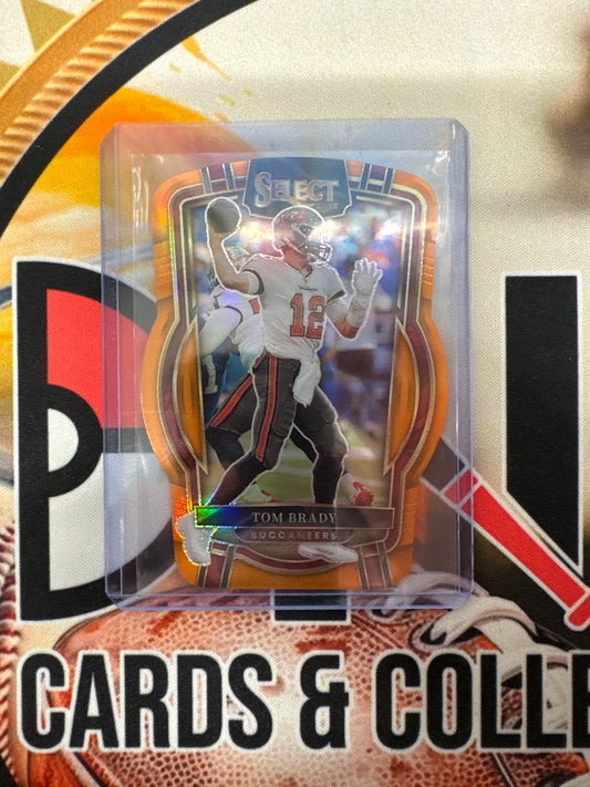2022 Panini Select NFL Tom Brady Orange Die-Cut /199