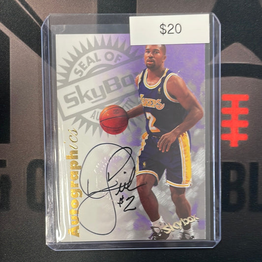 1997 NBA Derek Fisher Skybox Autographics