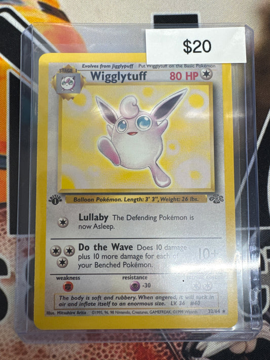Pokémon 1st Edition Wigglytuff Jungle 32/64