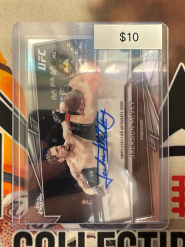 2026 Topps Chrome UFC Jackson McVey Base Rookie Autograph