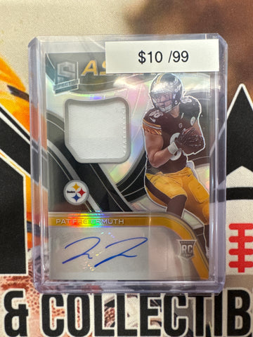 2021 Panini Spectra NFL Pat Freiermuth Aspiring Rookie Patch Autograph Silver /99