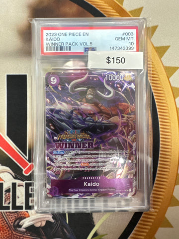 2023 One Piece English Kaido Winner Pack Volume 5 ST04-003 PSA 10