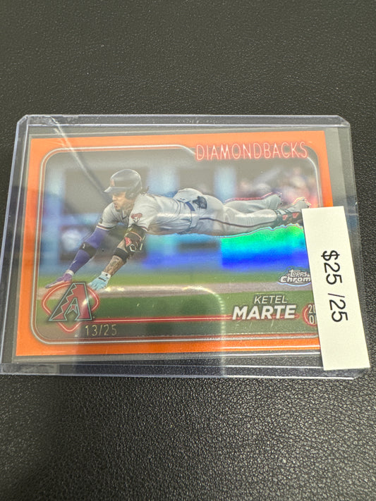 2024 Topps Chrome Ketel Marte orange /25