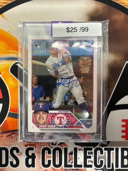 2025 Topps Archives Signature Series Josh Jung Autograph /99