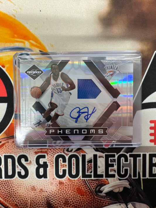 2009 Panini Limited NBA James Harden Phenoms Patch Autograph /299