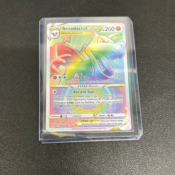 Pokemon Aerodactyl Vstar rainbow 199/196 lost origin