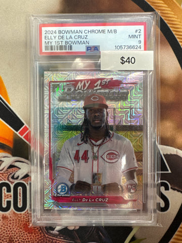 2024 Bowman Chrome Baseball Mega Box Elly De La Cruz My First Bowman PSA 9