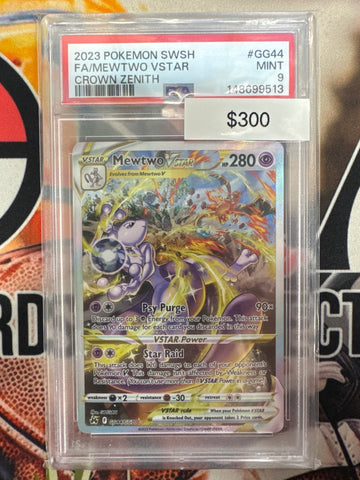 Pokémon Mewtwo VSTAR Galarian Gallery Crown Zenith GG44/GG70 PSA 9