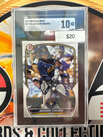 2023 Bowman Draft MLB Jackson Chourio SGC 10