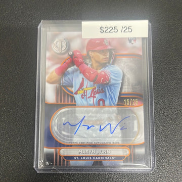 2024 MLB Topps Tribute Masyn Winn Rookie Auto /25