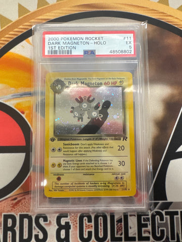 2000 Pokémon Rocket Dark Magneton Holo 1st Edition 11/82 PSA 5