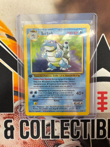 Pokémon German 1st Edition Base Set Blastoise 2/102 (Turtok) Holo NM
