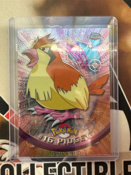 2000 Topps Chrome Pokemon Pidgey TV Animation Series #16