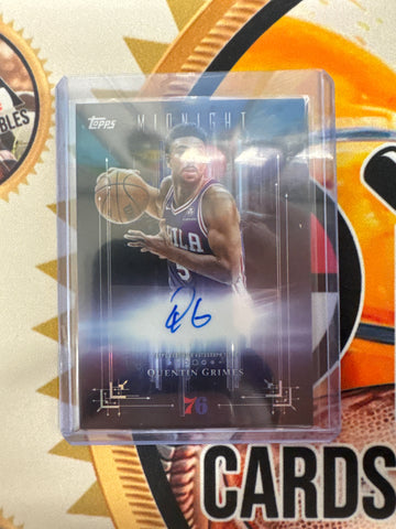2025-26 Topps Midnight NBA Quentin Grimes Dark Marks Autograph