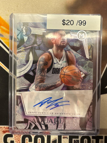 2026 Topps Motif Basketball Dereck Lively II Aquarelle Autograph Refractor /99