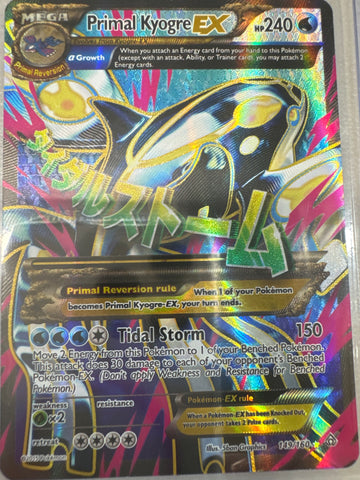 Pokémon Mega Primal Kyogre EX Primal Clash Alpha Full Art 149/160 LP