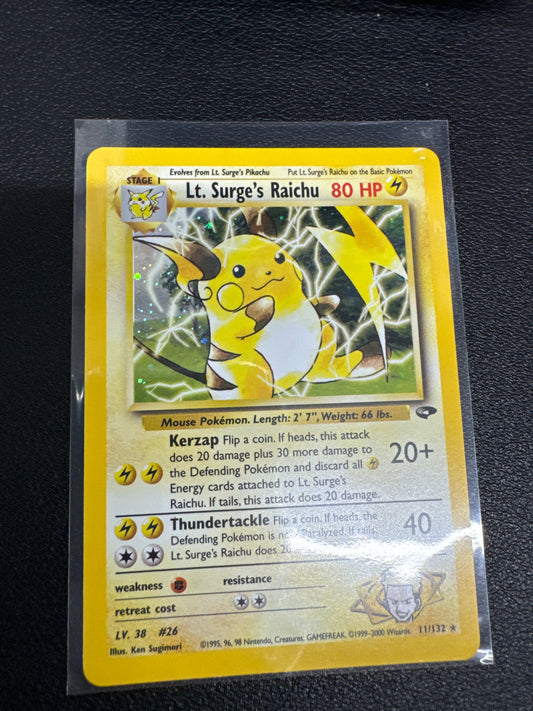 Pokemon Lt Surge’s Raichu 11/132