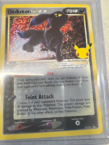 Pokémon Umbreon Gold Star Celebrations 17/17