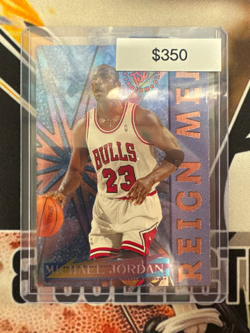 1996 Topps Stadium Club NBA Michael Jordan Reign Men Insert