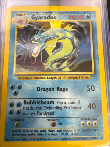 Pokemon Gyarados 6/102 Holo base set