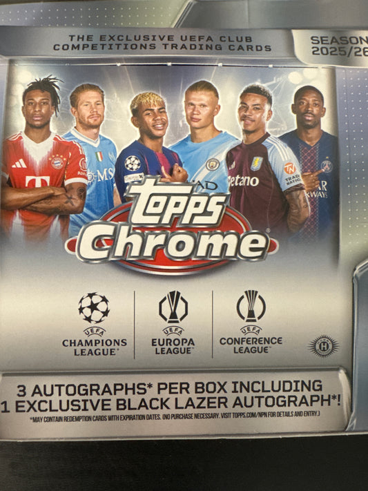 2025-26 Topps Chrome UEFA jumbo