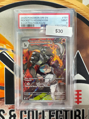 Pokemon Team Rocket’s Houndoom 191/182 Destined Rivals PSA 9