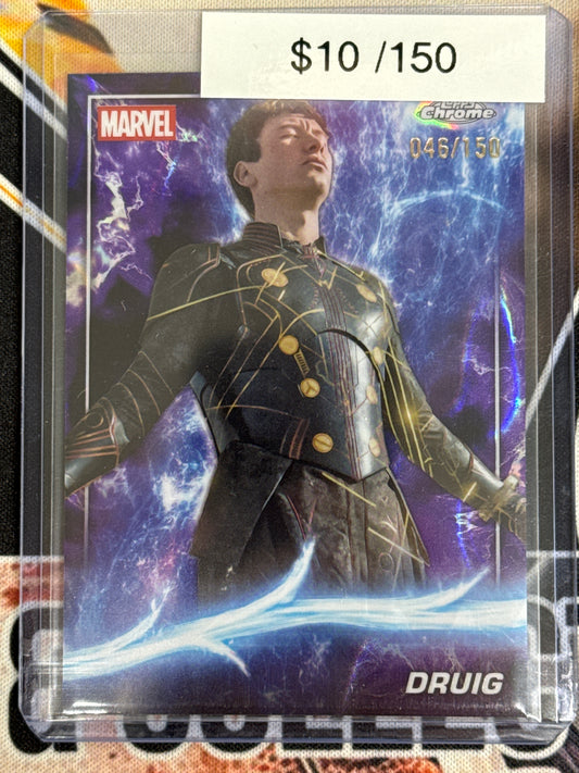 2025 Topps Chrome Marvel Studios Druig Agatha Lava /150