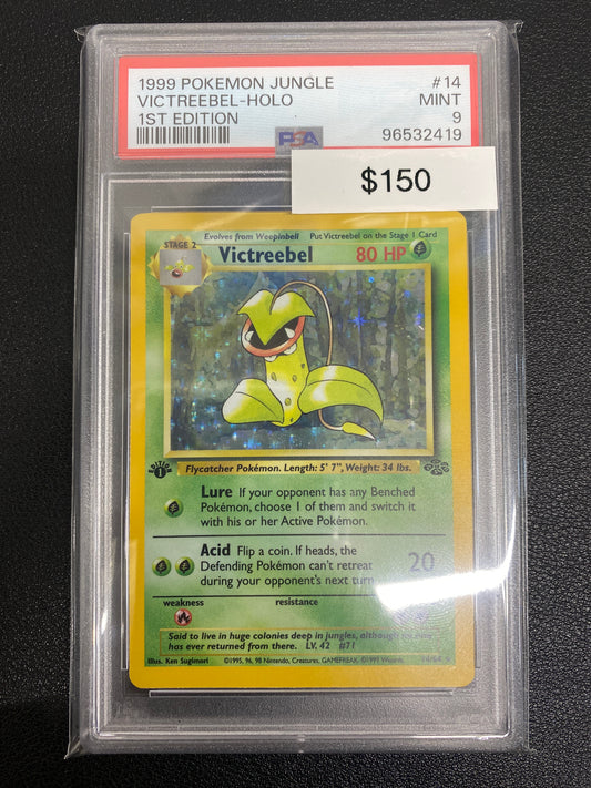 Pokémon 1st Edition Jungle Victreebel Holo PSA 9