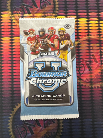 2025 Bowman Chrome U Football Hobby Pack