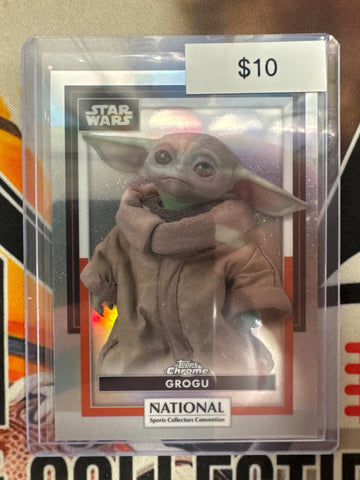 2026 Topps Chrome Star Wars X The National Grogu Refractor