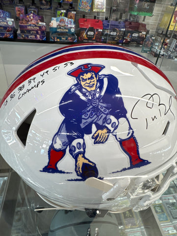 Tom Brady autographed helmet limited edition /50