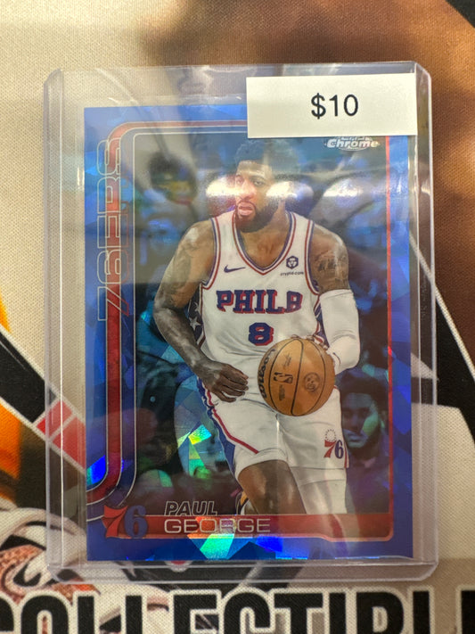 2025 Topps Chrome NBA Sapphire Paul George