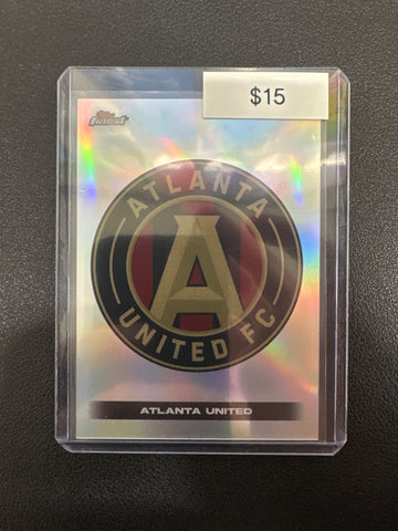 2024 Topps Finest MLS Team Logo Atlanta United Silver