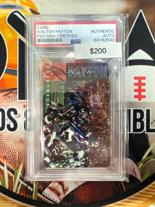 Chicago Bears Super Bowl Champs Phone Collection Walter Payton Autograph PSA/DNA Certified Authentic Autograph