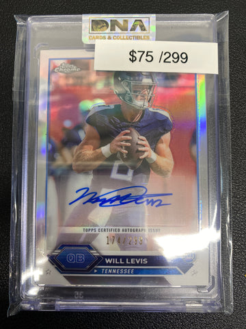 2023 Topps Composite Chrome Will Levis Rookie Auto /299