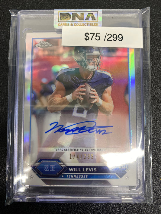 2023 Topps Composite Chrome Will Levis Rookie Auto /299