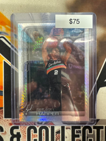 2026 Topps Chrome NBA Update Dylan Harper Rookie Hyper Refractor