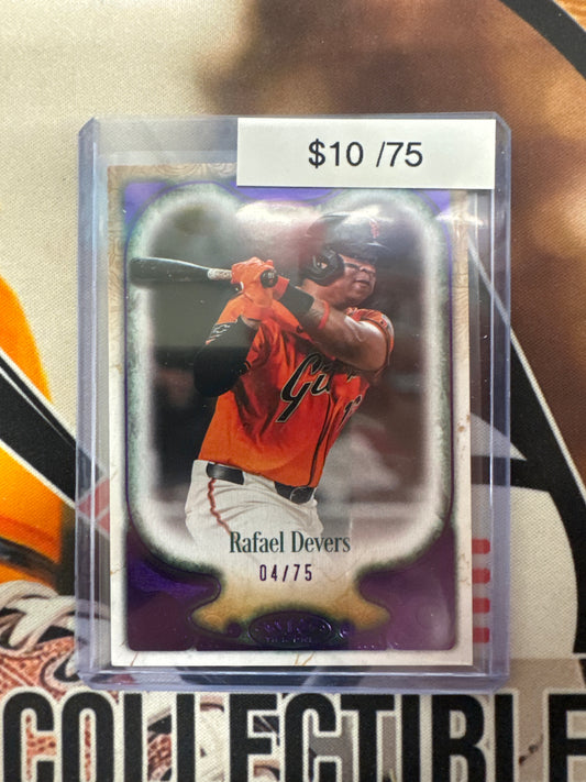 2026 Topps Tier One MLB Rafael Devers Purple Refractor /75