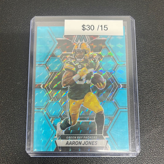 2023 NFL Mosaic Aaron Jones Blue /15