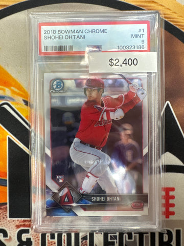 2018 Bowman Chrome MLB Shohei Ohtani Rookie PSA 9