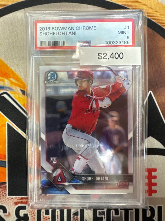 2018 Bowman Chrome MLB Shohei Ohtani Rookie PSA 9