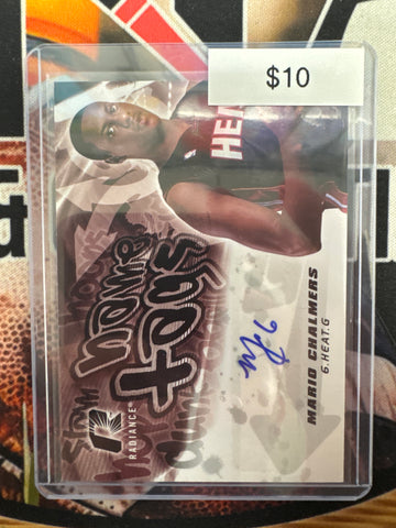 2008-09 Upper Deck NBA Radiance Mario Chalmers Name Tags Autograph
