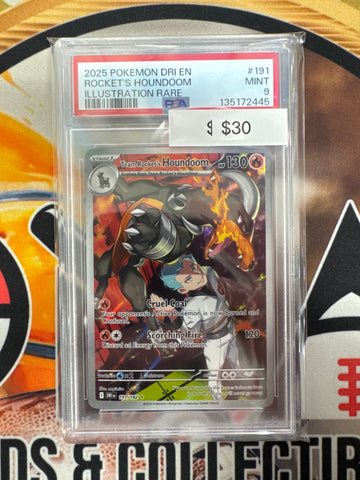 Pokemon Team Rocket’s Houndoom 191/182 Destined Rivals PSA 9