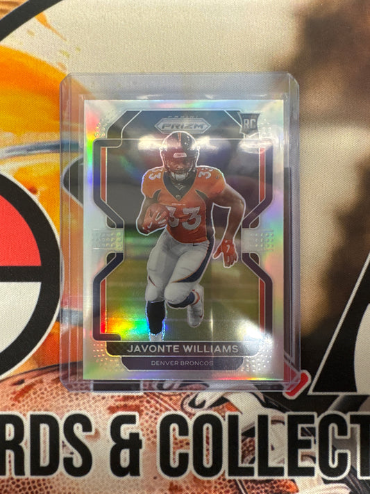 2021 Panini Prizm NFL Javonte Williams Rookie Silver Prizm