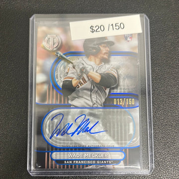 2024 MLB Topps Tribute Wade Meckler Blue Rookie Auto /150