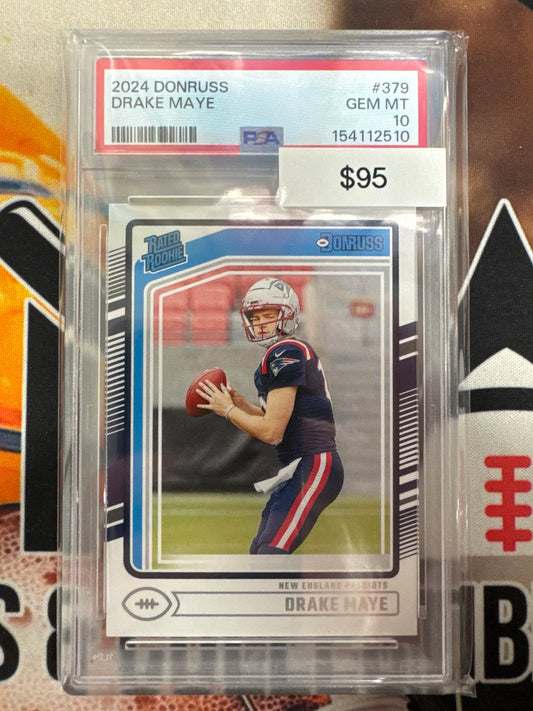 2024 Panini Donruss Drake Maye Rated Rookie PSA 10